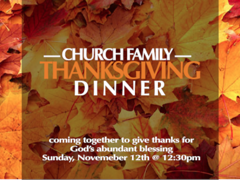 Thanksgiving Fellowship - First Baptist Church